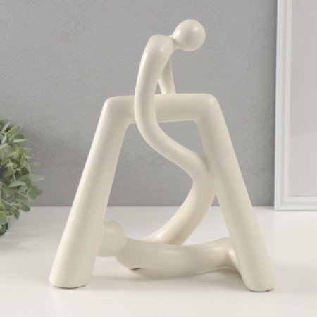 Souvenir ceramics "tied" white 10.5x26.5x31 cm-2
