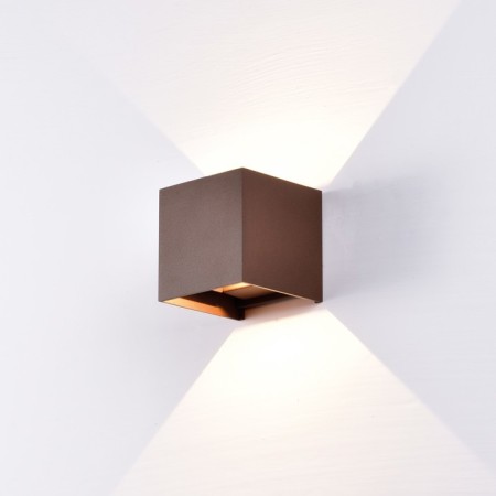 Street lamp Mantra Davos, Led, 1100lm, 3000k, 100x100x100 mm, brown color