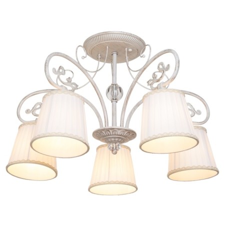 Lamp Ceiling Economy light 50410/5WT WT, 5x60W, E27, 35x59x59 cm, white color-1
