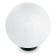 Sadovo-park lamp Feron, IP44, E27, 100 W, 400x400x420 mm, Milk/White color