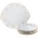 Set for cake 7/6 Natalie, decor “Small flowers, gold laying”, 7 items