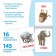 Books "Doman's cards on the paper clip", set, 8 pcs. 20 p.