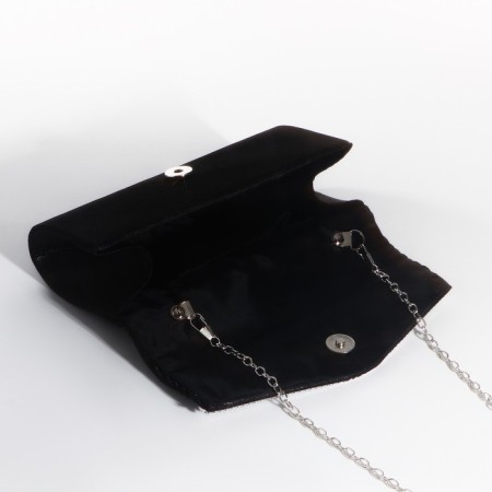 Magneta bag bag, long chain, black color-4