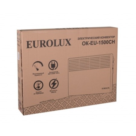 EUROLUX OK-EU-1500ch, convector, 1500 watts, mechanical. Adjustment, Stich, White-6