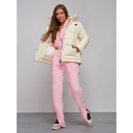 Winter jacket, size 50, light yellow color-14