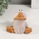 Souvenir Ceramics "Duckling sits" 9.2x9x9.8 cm