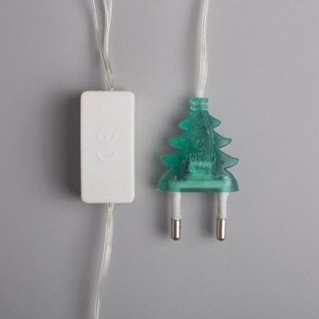 Garland "thread" 5 m with nozzles "Hedgehogs Color", IP20, transparent thread, 20 LED, glow of multi (RG/RB), blinking, 220 V-4
