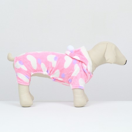 Assumes "Love" with a hood, size S (DS 25 cm, OG 35 cm, Osh 25 cm), pink-3