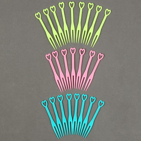 Skewers "hearts", set 24 pcs., Mix color-1
