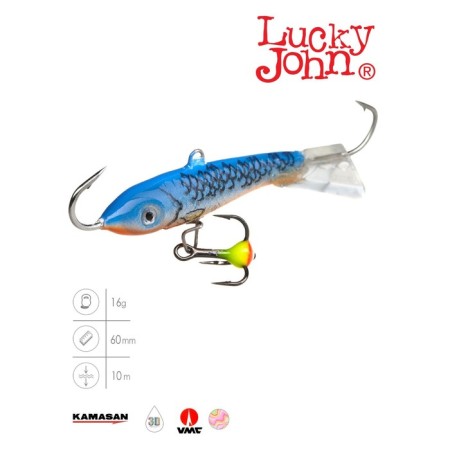 Balancir Lucky John Classic 6 + tee, 6 cm, color 45h blister