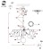 Ceiling Ceiling ST LUCE. SL1231.302.06. Vittoria. 6x60 watts, E14, 65x65x71 cm, brass color