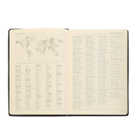 Deliciper of Leduced A5, 160 sheets Megapolis, hard cover, artificial leather, black-5