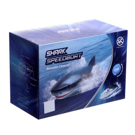 Radio -controlled boat "Shark", 2 in 1, works from the battery-7