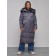 Coat insulated winter female, size 44, dark purple color
