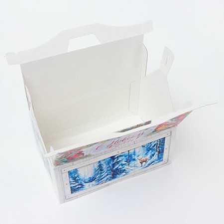 New Year. Gift box New Year's feeder "Dream" 26.4 x 14 x 18.5 cm.-3