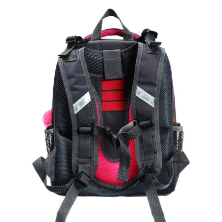 School backpack 38 x 30 x 16 cm, ergonomic back, stavia "york", gray-4