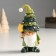 Polystone souvenir "Dwarf in a cap with a flashlight/star" Green mix 6.5x5x12.5 cm