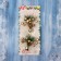Christmas tree decoration "Festive flowers" (set 2 pcs) Bells, 13 cm, white