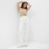 Women's pants Minaku: Casual Collection Color White, rr 46