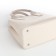 Women's bag with lightning, textura, average size, white color