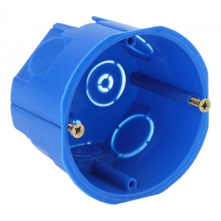 Box the installation era KUT-68-45-Blue blue 68x45 mm, for solid walls of self-tapping screws IP20