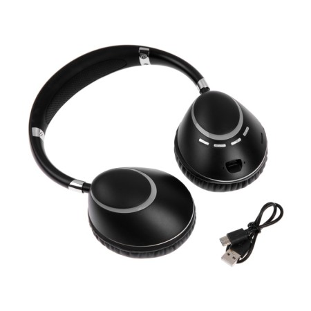AKZ K53 headphones, wireless, full -size, microphone, RGB backlight, black-8