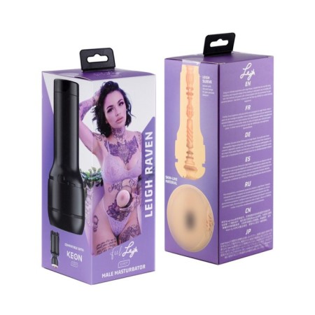 Realistic masturbator KIIROO FEEL LEIGH RAVEN, bodily