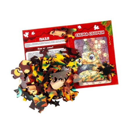 Puzzle "Snake Baby", A5, 51 children.-4