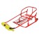 Sled "Timka 3k" with mittens, red color