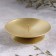 Lotus candlestick metal per candle, 7.5x2 cm, gold
