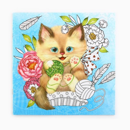 Coloring - anti -stress, album "Kotonastration", 20 p.-2
