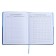 Universal Diary Grade 1-11, 48 sheets "Blue", a solid cover made of artificial leather, pancake embossing, Lasasse
