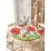 Tables on the table "Fragrant poppies", round, oxford, elastic band, size 140x140 cm, diameter 105-120 cm