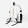 Youth backpack from lightning textiles, 3 pockets, white/black color