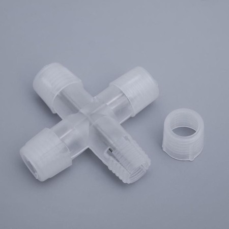 X-shaped Luazon Lighting Connector for a light cord 11 mm, 2-pin-2