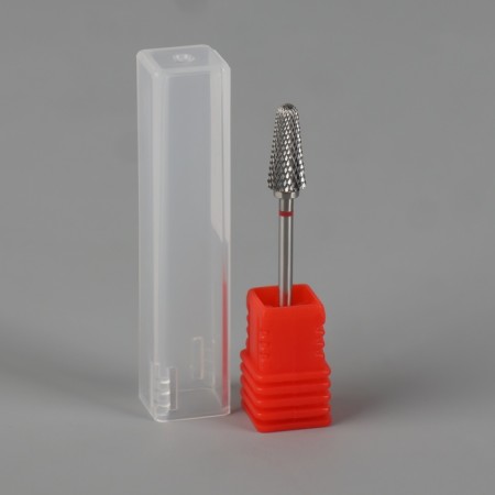 Cure cut -shaped mill for manicure “cone”, fine cut, 6 × 15 mm, in a plastic case-3