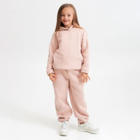 Худи детское MINAKU: Basic Line KIDS цвет пудровый, рост 122-1