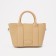Bag Female Tout with zipper, beige color