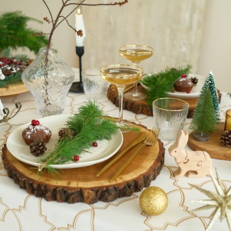Robin tablecloth "Robin" 144x220cm, 100% HL, sarzha 190g/m2-2