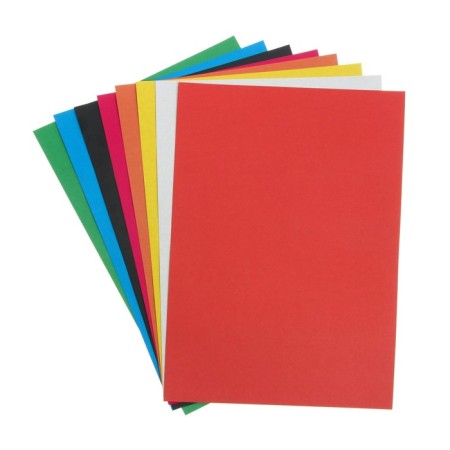 Cardboard of color A4, 8 sheets, 8 colors "Giraffe and Turtle", Non -merciful 200 g/m2, in the folder-2