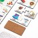 Puzzle. Associations. “Looking for words with one letter” 60 large elements, developing game