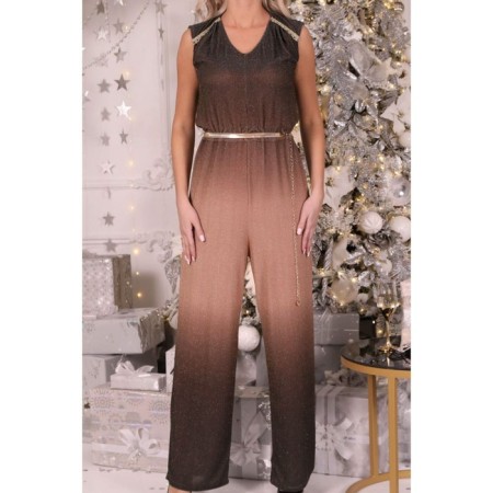 Female suit, size 42, beige color-10