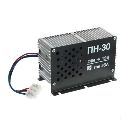 Voltage converter PN-30, from 24 V of 12 V, MAX 35 A
