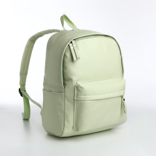 Youth backpack with lightning, 4 pockets, green color
