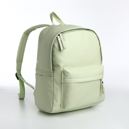 Youth backpack with lightning, 4 pockets, green color