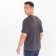 T-shirt male, color dark gray melange, bat, size 54