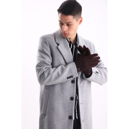 Gloves are male, dimensionless, without insulation, brown color-3