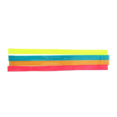 Labels laass with adhesive edge for A5, Devente format. Neon, for books A5, 6 x 290 mm, 4 thin bilateral ribbons, in the package-2