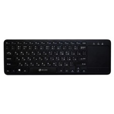 Клавиатура Оклик 830ST черный USB беспроводная slim Multimedia Touch