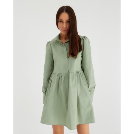 Dress summer female mist size 48, olive color-1